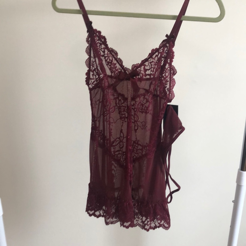 Burgundy chemise NWT